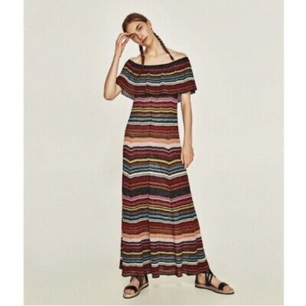 NWT Zara Strapless Dress S